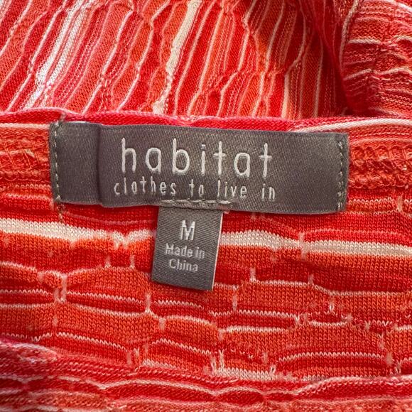 Habitat Size Medium Melon and White Striped Pullover Shirt - Picture 8 of 10